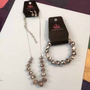 Paparazzi Necklace, Earring and Bracelet Set